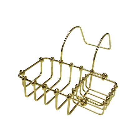 Kingston Brass 7" Swivel Soap and Sponge Holder, Polished Brass CC2172